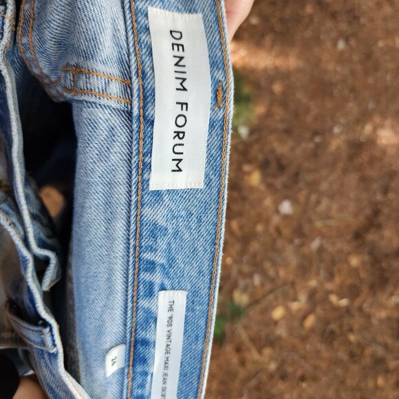 ARITZIA Denim Forum Skirt 26 - Picture 2 of 4